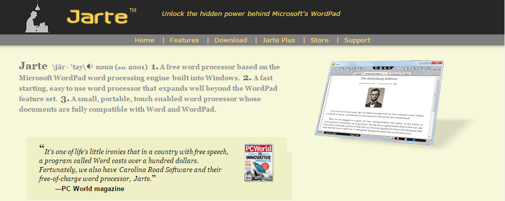 Jarte Word Processors Online